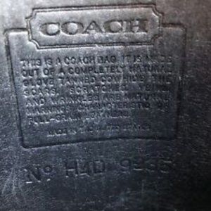 Coach Vintage Hadley Zip #9935 Black Leather Crossbody Bag